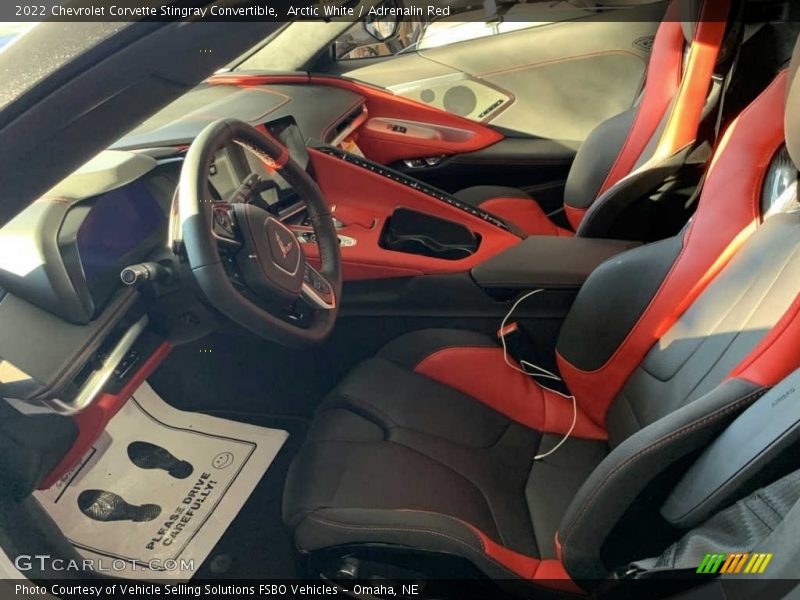 Arctic White / Adrenalin Red 2022 Chevrolet Corvette Stingray Convertible