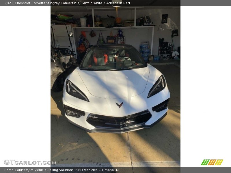 Arctic White / Adrenalin Red 2022 Chevrolet Corvette Stingray Convertible