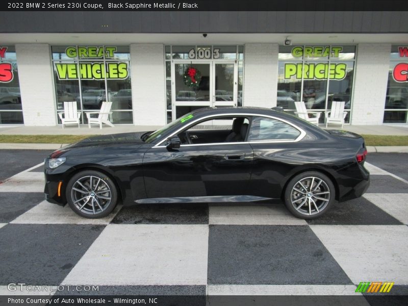 Black Sapphire Metallic / Black 2022 BMW 2 Series 230i Coupe