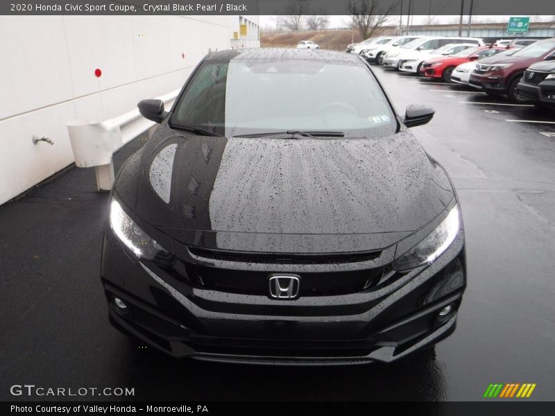 Crystal Black Pearl / Black 2020 Honda Civic Sport Coupe