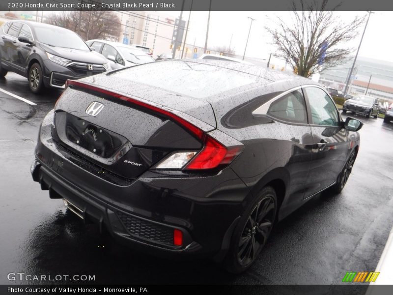 Crystal Black Pearl / Black 2020 Honda Civic Sport Coupe