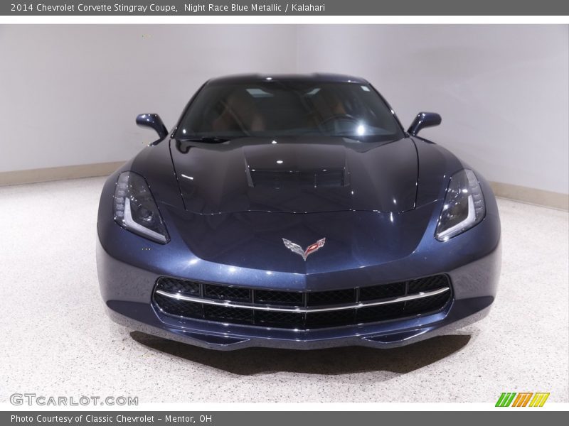 Night Race Blue Metallic / Kalahari 2014 Chevrolet Corvette Stingray Coupe