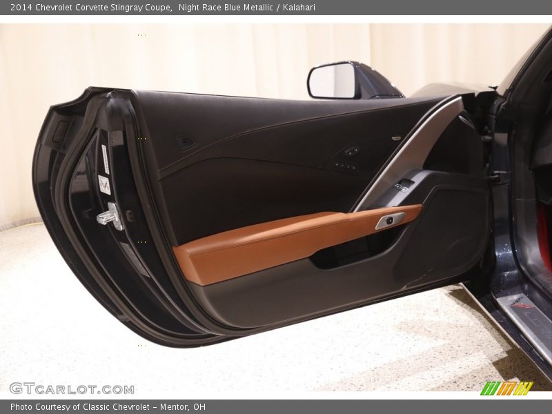 Night Race Blue Metallic / Kalahari 2014 Chevrolet Corvette Stingray Coupe