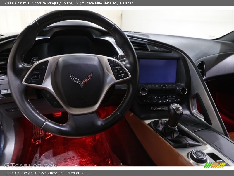 Night Race Blue Metallic / Kalahari 2014 Chevrolet Corvette Stingray Coupe