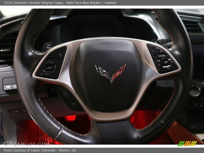 Night Race Blue Metallic / Kalahari 2014 Chevrolet Corvette Stingray Coupe