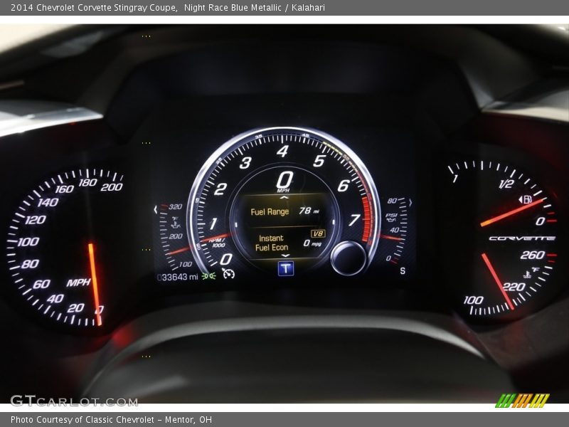 Night Race Blue Metallic / Kalahari 2014 Chevrolet Corvette Stingray Coupe