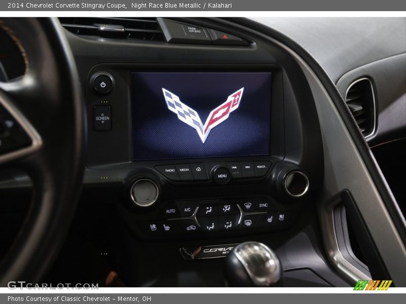Night Race Blue Metallic / Kalahari 2014 Chevrolet Corvette Stingray Coupe