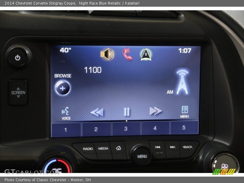 Night Race Blue Metallic / Kalahari 2014 Chevrolet Corvette Stingray Coupe