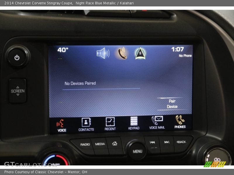 Night Race Blue Metallic / Kalahari 2014 Chevrolet Corvette Stingray Coupe