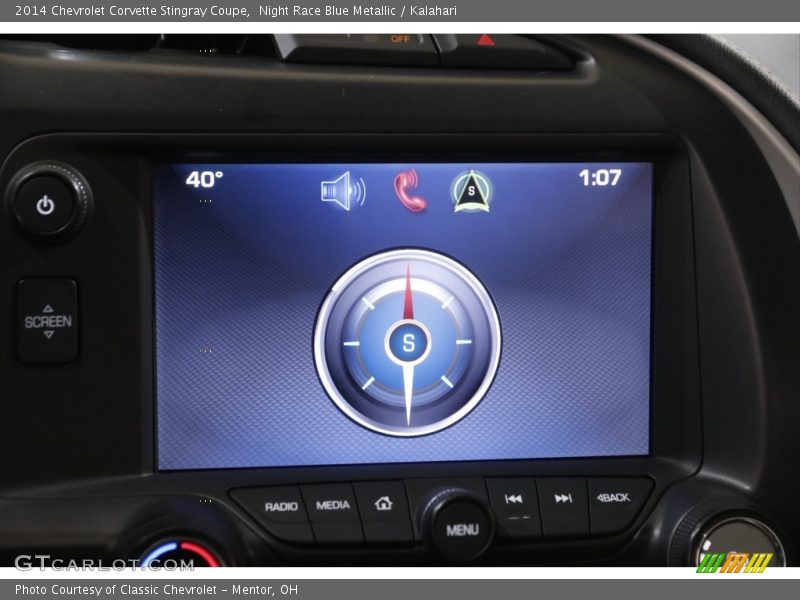Night Race Blue Metallic / Kalahari 2014 Chevrolet Corvette Stingray Coupe