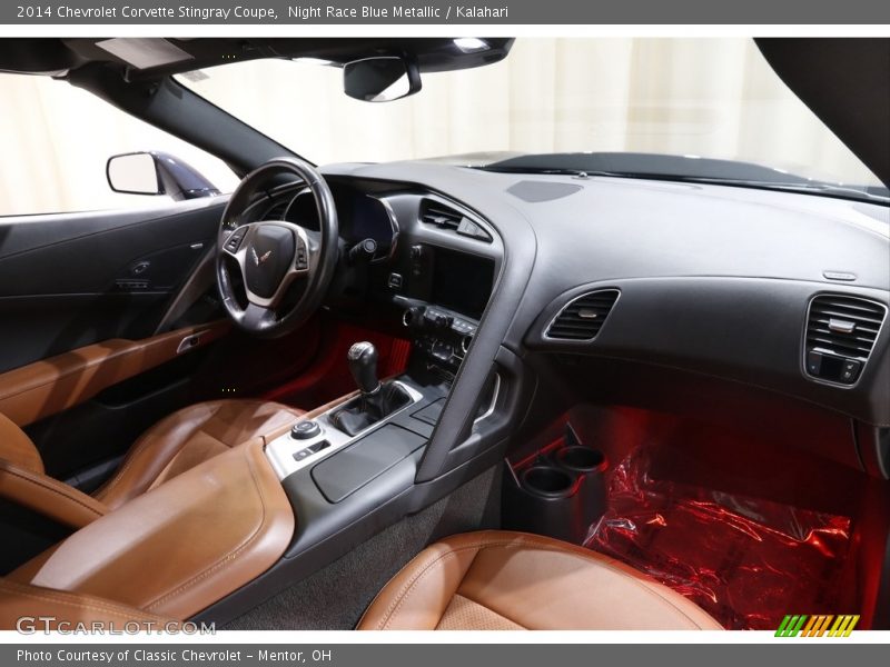 Night Race Blue Metallic / Kalahari 2014 Chevrolet Corvette Stingray Coupe