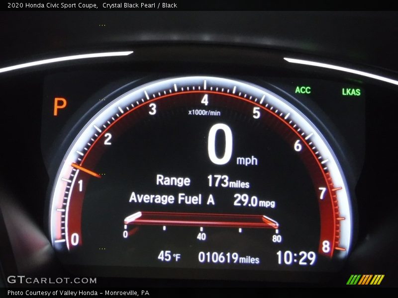  2020 Civic Sport Coupe Sport Coupe Gauges