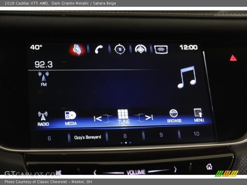 Dark Granite Metallic / Sahara Beige 2018 Cadillac XT5 AWD