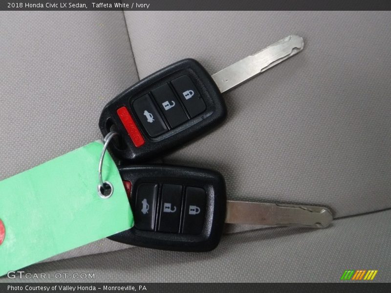 Taffeta White / Ivory 2018 Honda Civic LX Sedan