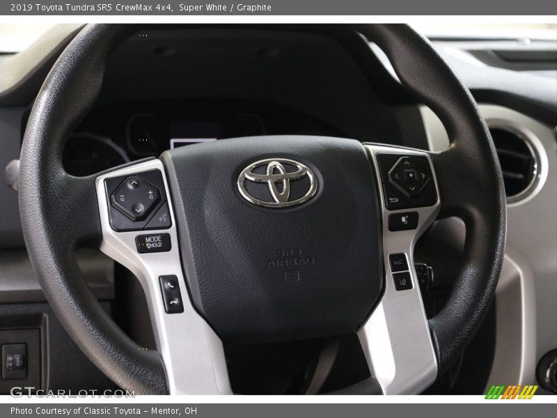 Super White / Graphite 2019 Toyota Tundra SR5 CrewMax 4x4