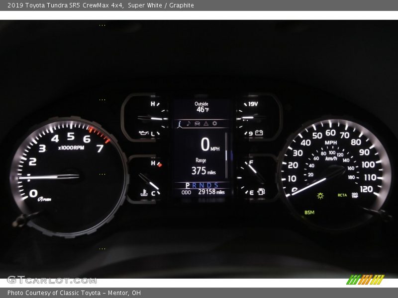 Super White / Graphite 2019 Toyota Tundra SR5 CrewMax 4x4