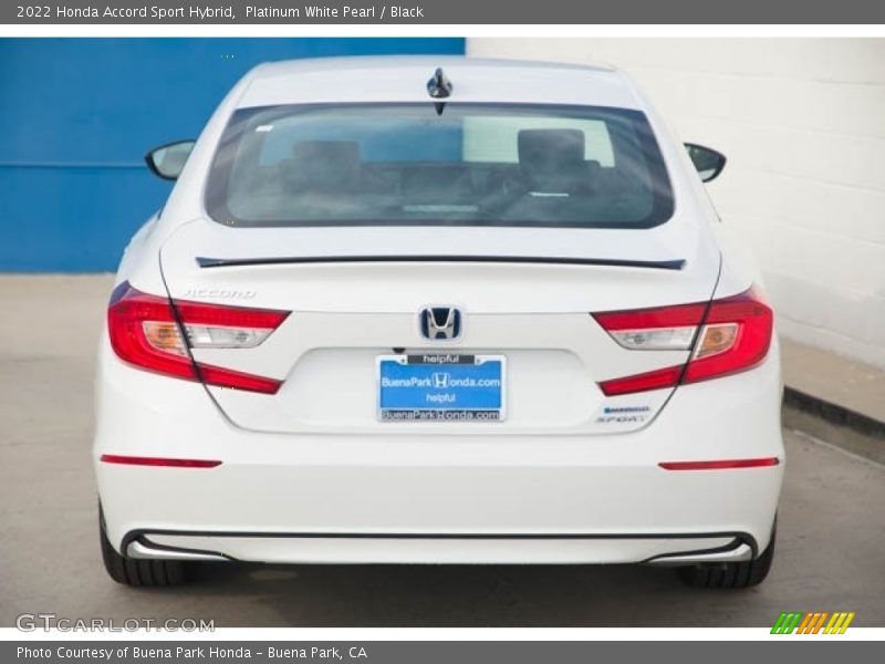 Platinum White Pearl / Black 2022 Honda Accord Sport Hybrid