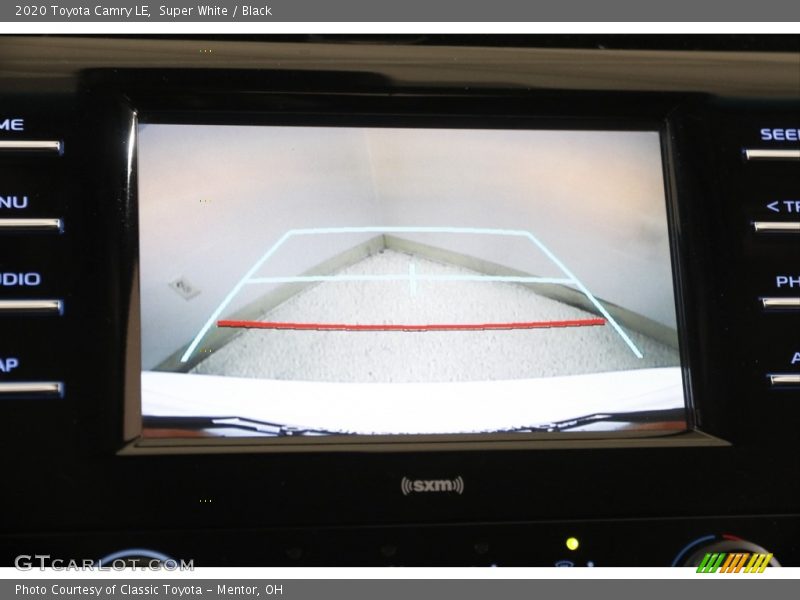 Super White / Black 2020 Toyota Camry LE
