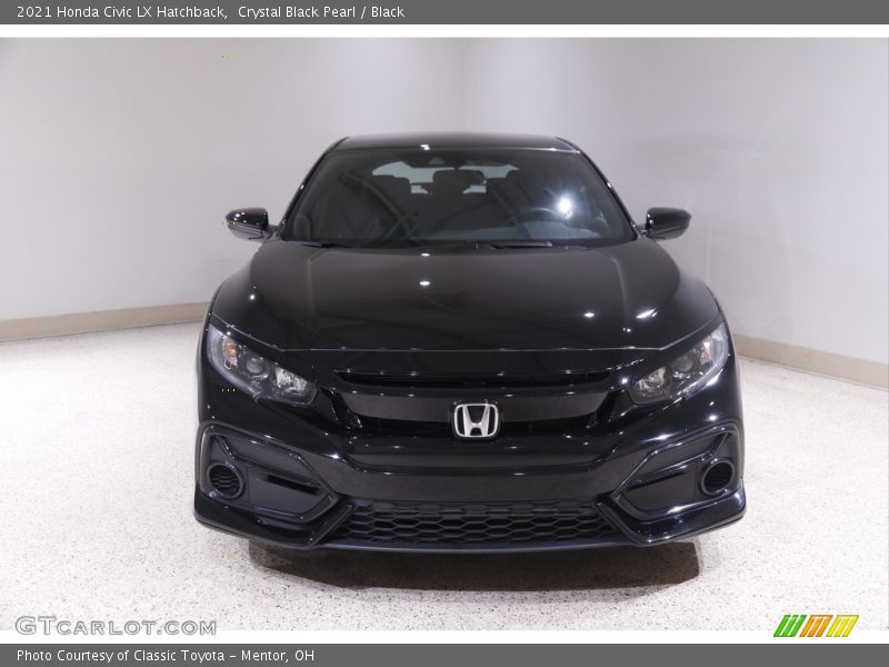 Crystal Black Pearl / Black 2021 Honda Civic LX Hatchback