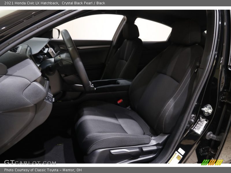 Crystal Black Pearl / Black 2021 Honda Civic LX Hatchback