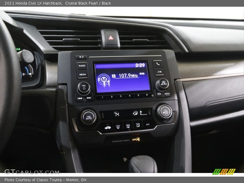 Controls of 2021 Civic LX Hatchback