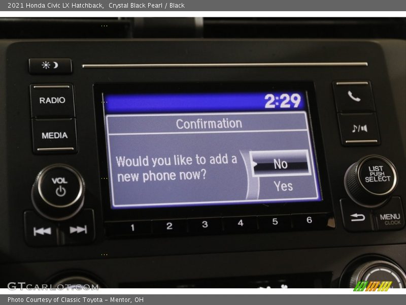Crystal Black Pearl / Black 2021 Honda Civic LX Hatchback