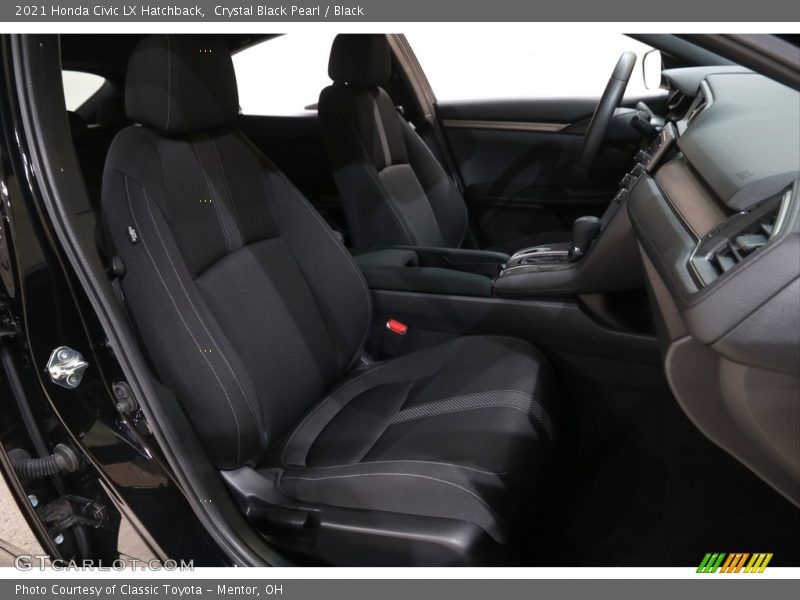Crystal Black Pearl / Black 2021 Honda Civic LX Hatchback