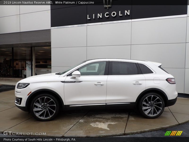 White Platinum / Cappuccino 2019 Lincoln Nautilus Reserve AWD