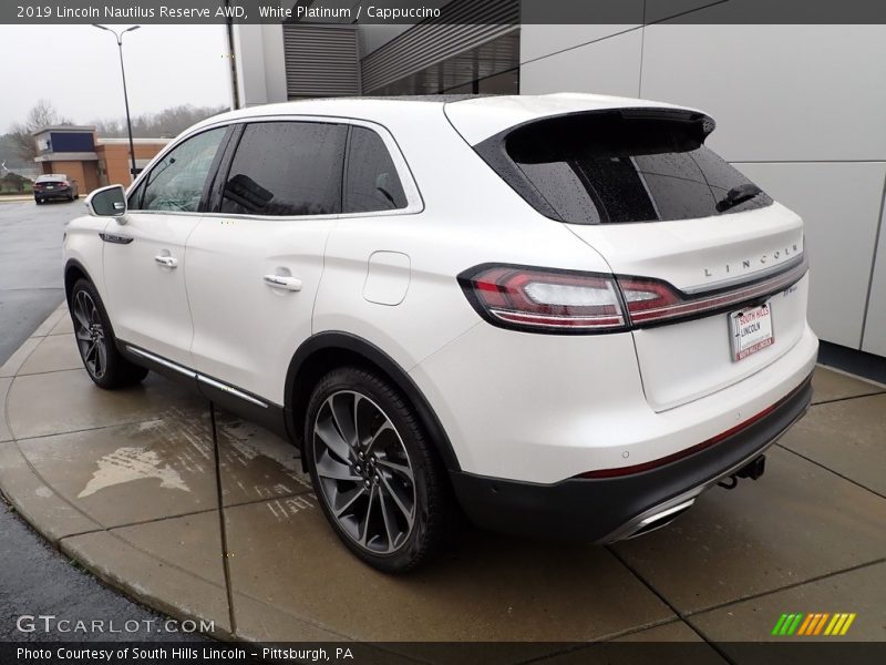 White Platinum / Cappuccino 2019 Lincoln Nautilus Reserve AWD