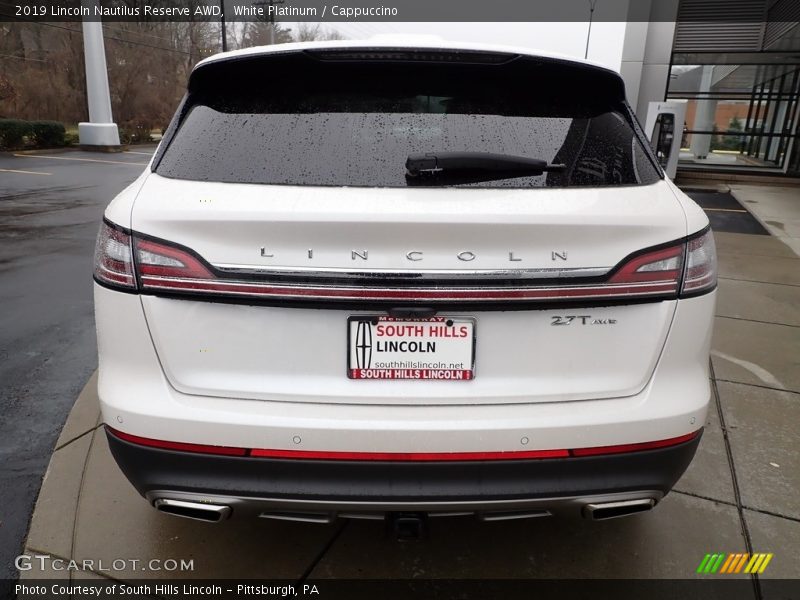 White Platinum / Cappuccino 2019 Lincoln Nautilus Reserve AWD