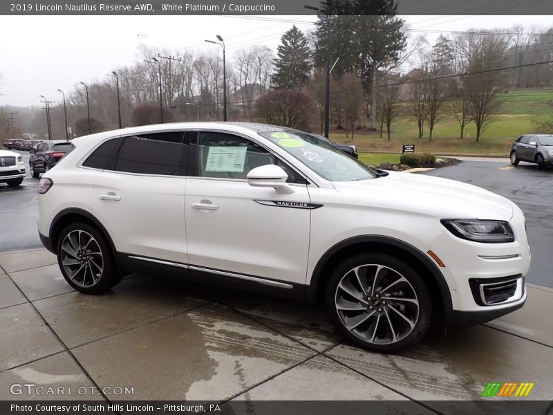 White Platinum / Cappuccino 2019 Lincoln Nautilus Reserve AWD