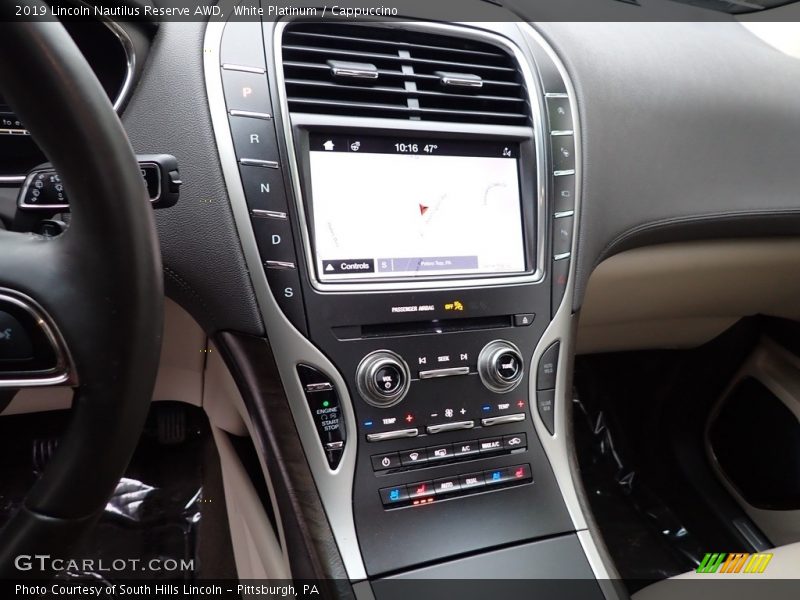 White Platinum / Cappuccino 2019 Lincoln Nautilus Reserve AWD