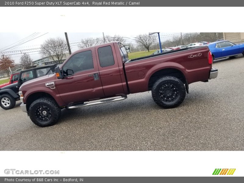 Royal Red Metallic / Camel 2010 Ford F250 Super Duty XLT SuperCab 4x4