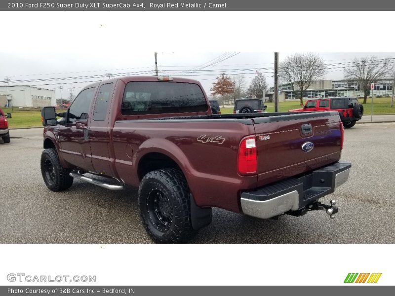 Royal Red Metallic / Camel 2010 Ford F250 Super Duty XLT SuperCab 4x4