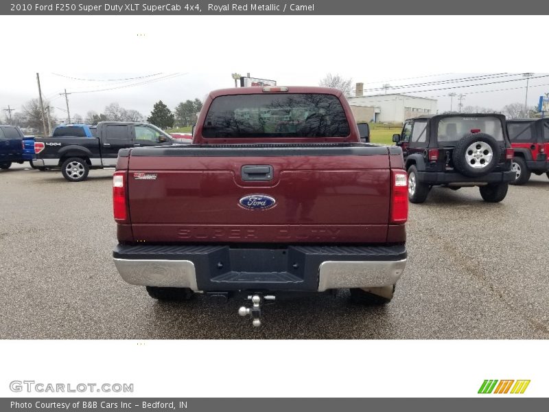 Royal Red Metallic / Camel 2010 Ford F250 Super Duty XLT SuperCab 4x4