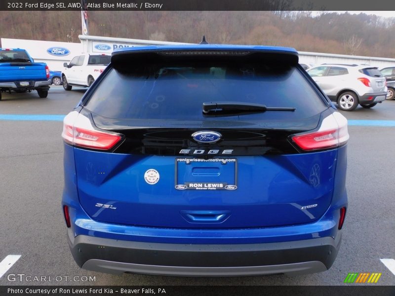 Atlas Blue Metallic / Ebony 2022 Ford Edge SEL AWD