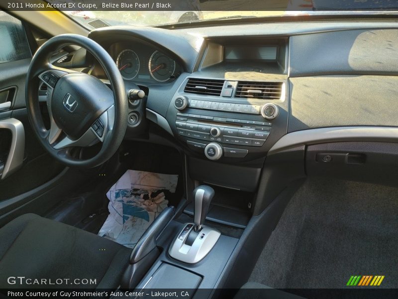 Belize Blue Pearl / Black 2011 Honda Accord EX Coupe