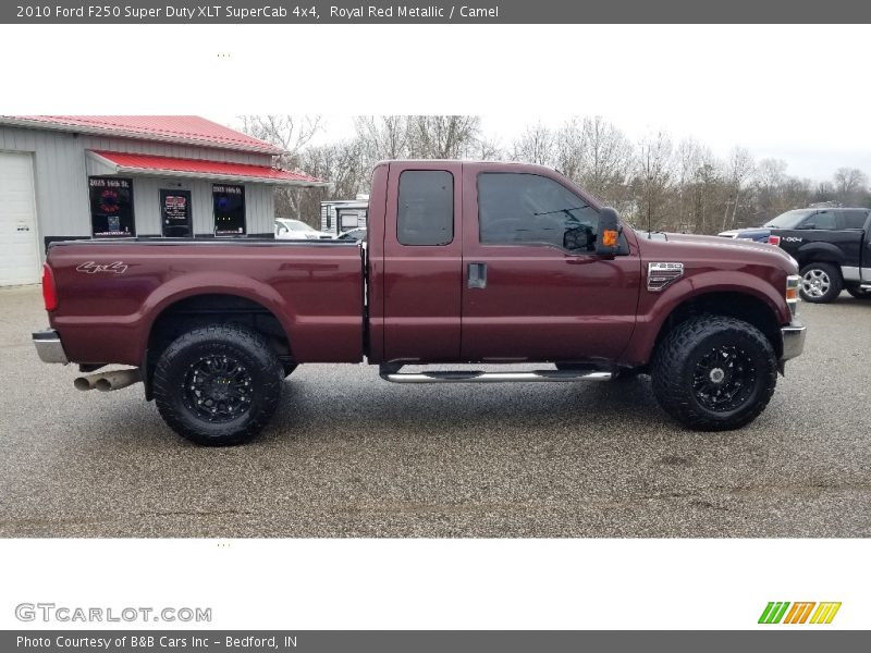Royal Red Metallic / Camel 2010 Ford F250 Super Duty XLT SuperCab 4x4