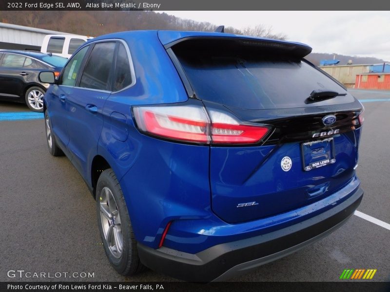Atlas Blue Metallic / Ebony 2022 Ford Edge SEL AWD