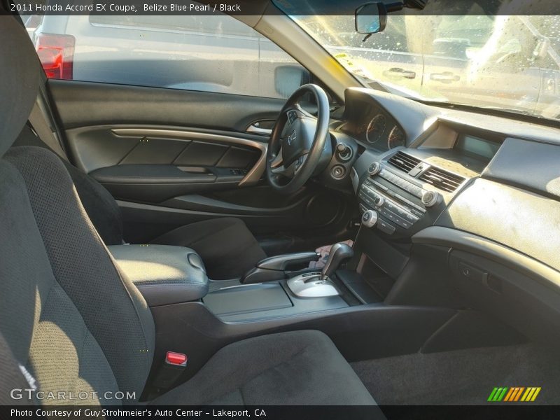 Belize Blue Pearl / Black 2011 Honda Accord EX Coupe