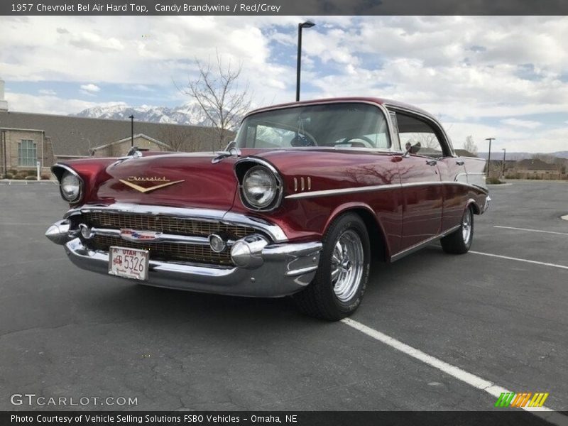 Candy Brandywine / Red/Grey 1957 Chevrolet Bel Air Hard Top