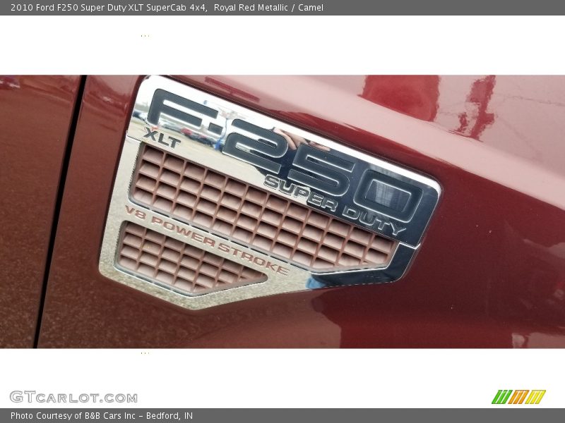 Royal Red Metallic / Camel 2010 Ford F250 Super Duty XLT SuperCab 4x4