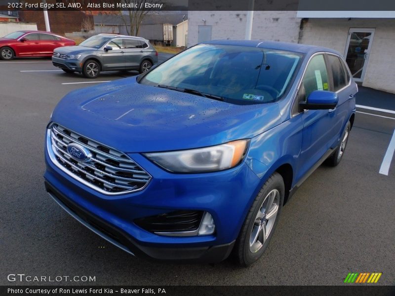 Atlas Blue Metallic / Ebony 2022 Ford Edge SEL AWD