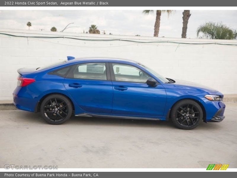  2022 Civic Sport Sedan Aegean Blue Metallic