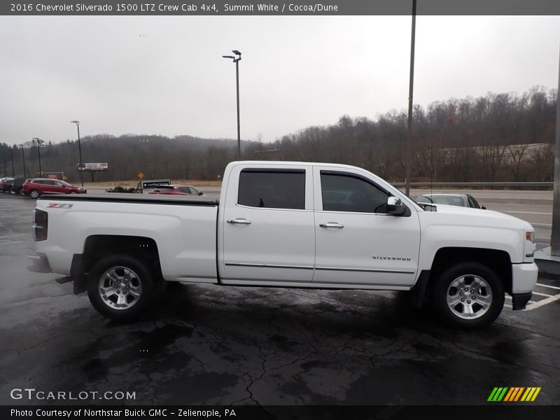 Summit White / Cocoa/Dune 2016 Chevrolet Silverado 1500 LTZ Crew Cab 4x4