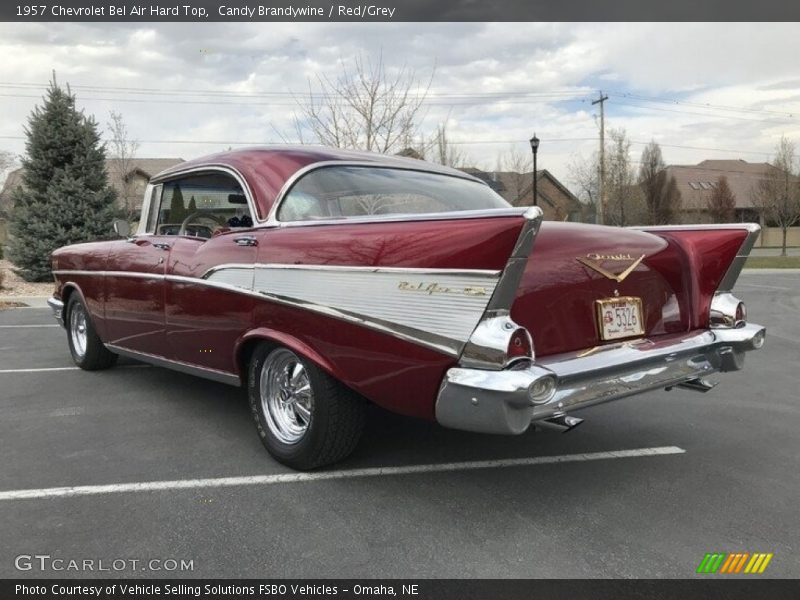 Candy Brandywine / Red/Grey 1957 Chevrolet Bel Air Hard Top