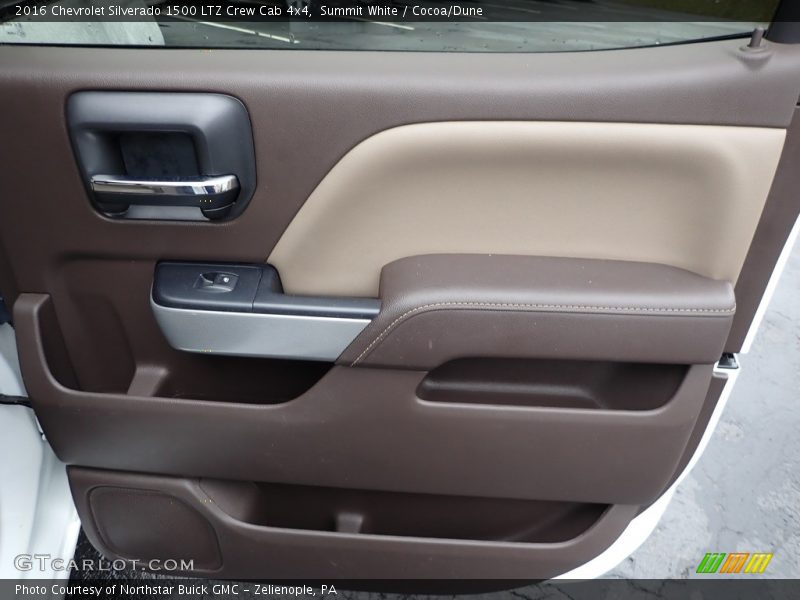 Summit White / Cocoa/Dune 2016 Chevrolet Silverado 1500 LTZ Crew Cab 4x4