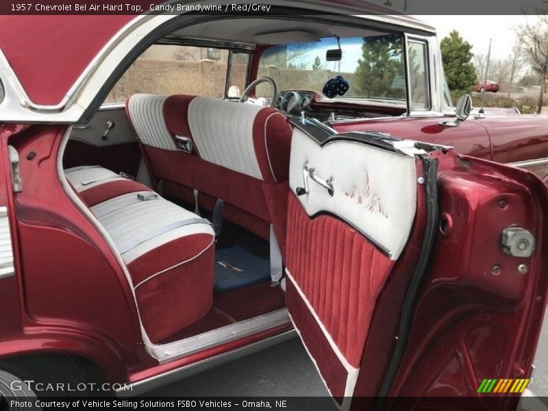 Candy Brandywine / Red/Grey 1957 Chevrolet Bel Air Hard Top