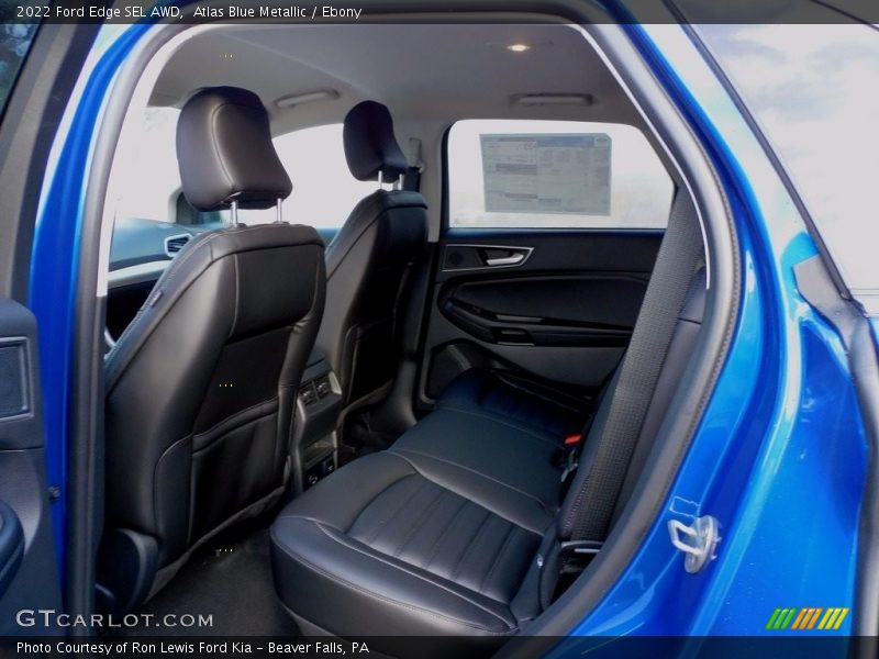 Atlas Blue Metallic / Ebony 2022 Ford Edge SEL AWD
