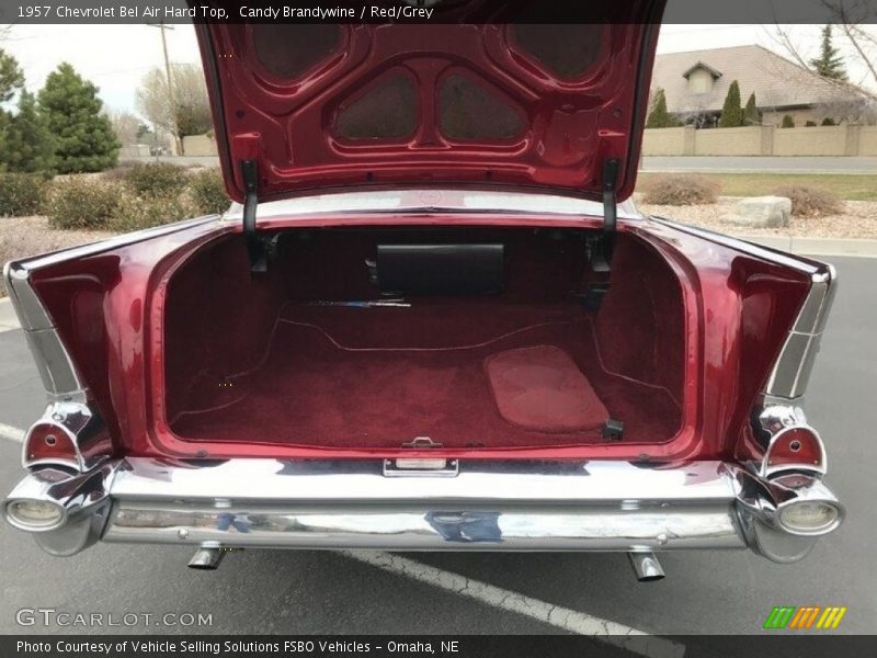 Candy Brandywine / Red/Grey 1957 Chevrolet Bel Air Hard Top